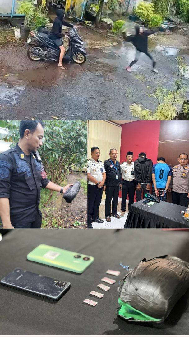 Aksi Lempar Paket Sabu dan Ponsel ke Lapas Digagalkan, Dua Pelaku Diamankan
